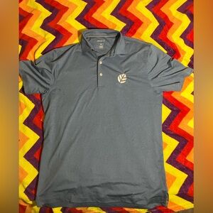 Johnnie-O Men's Large Blue Performance Polo Shirt Short sleeve Golf Surf